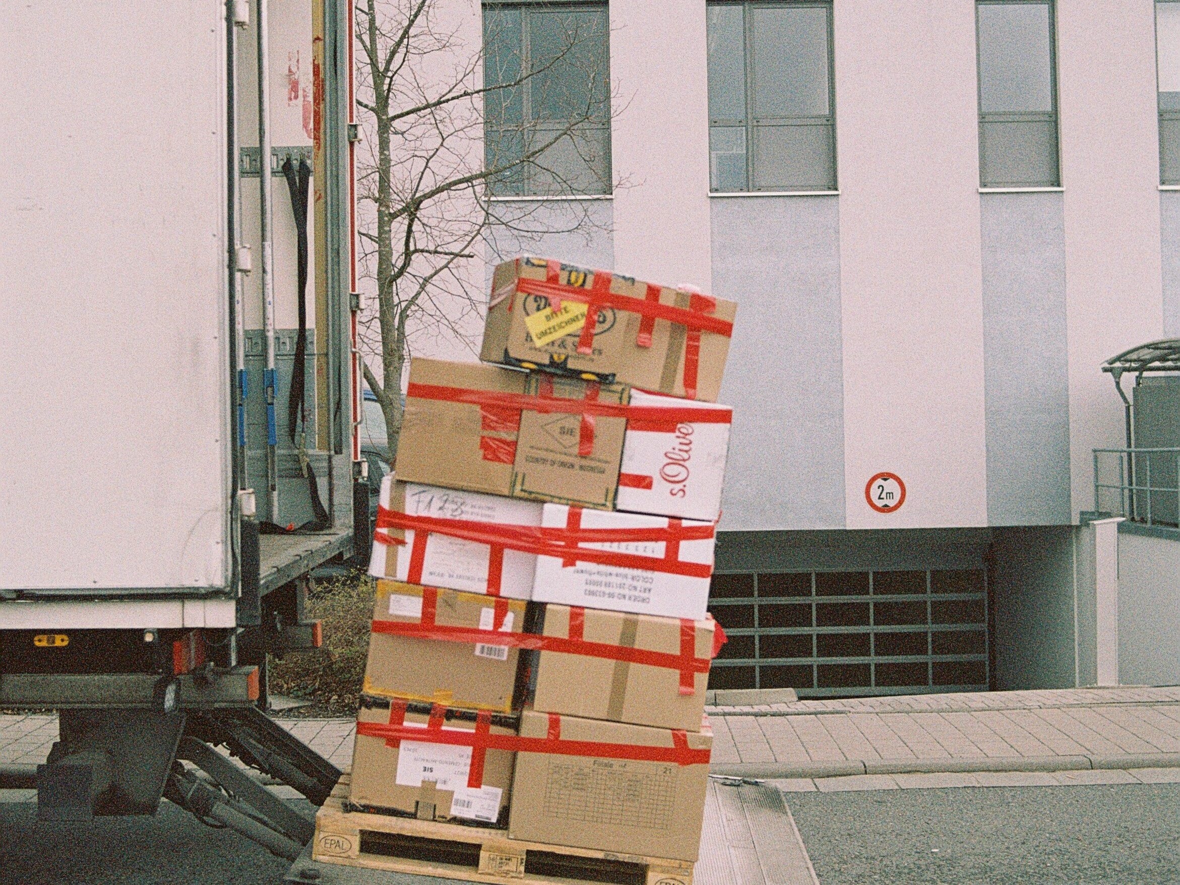 Shop2Home Delivery van transporting business to business delivery.